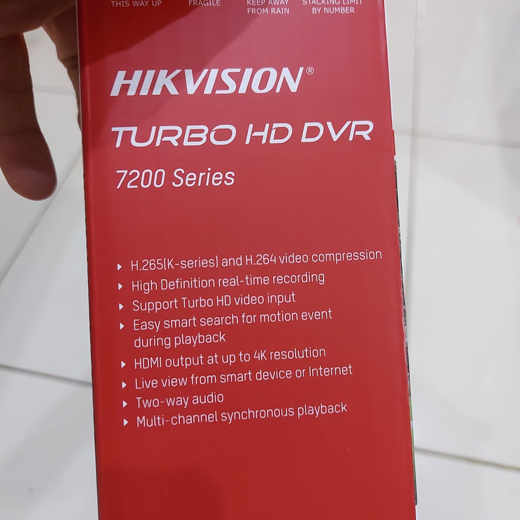 DVR HIKVISION 16 channel iDS-7216HQHI-M1/E 5 MP 5MP resmi