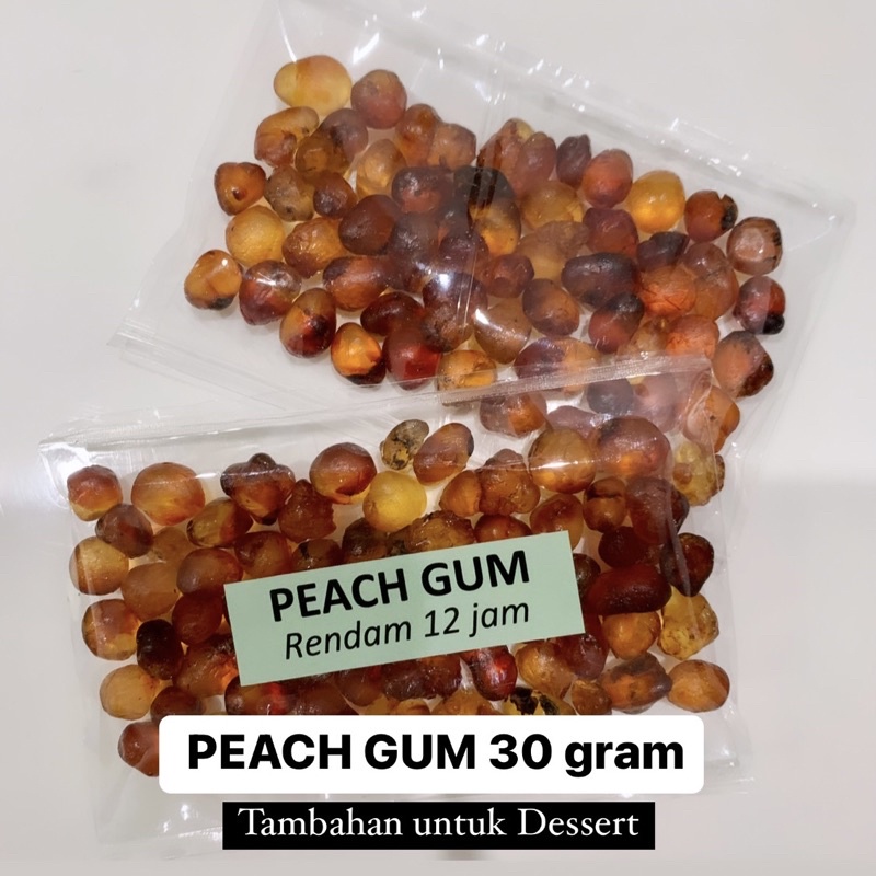 

PEACH GUM 30 gram (Tambahan untuk dessert)