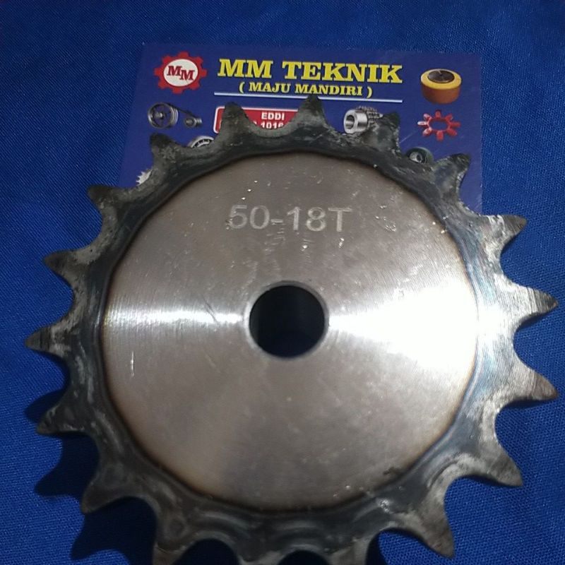 Sprocket RS 50 x 18 T Gear Rantai Single Gir gigi Z 18T RS50 -1 50Z18 50X18T 50-1 tipe B Sproket spr 50-18T 50x1x18T 50-1-18T