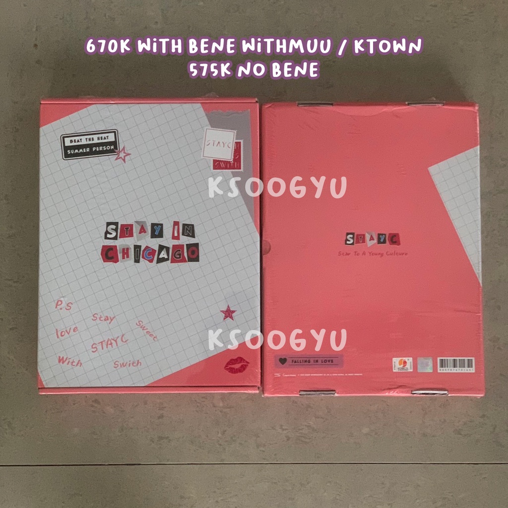 [READY STOCK] STAYC Photobook PB STAY IN CHICAGO Ktown & Withmuu POB Benefit Sealed