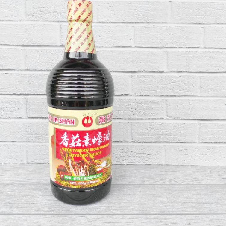 

10.10 FLASH SALE Wan Ja Shan Vegetarian Mushroom Oyster Sauce 1 liter 1200gr Saus Tiram Vegan !