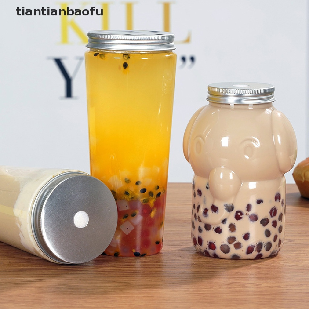 Botol Plastik Transparan Sekali Pakai Untuk Susu Teh Jus Buah Kopi