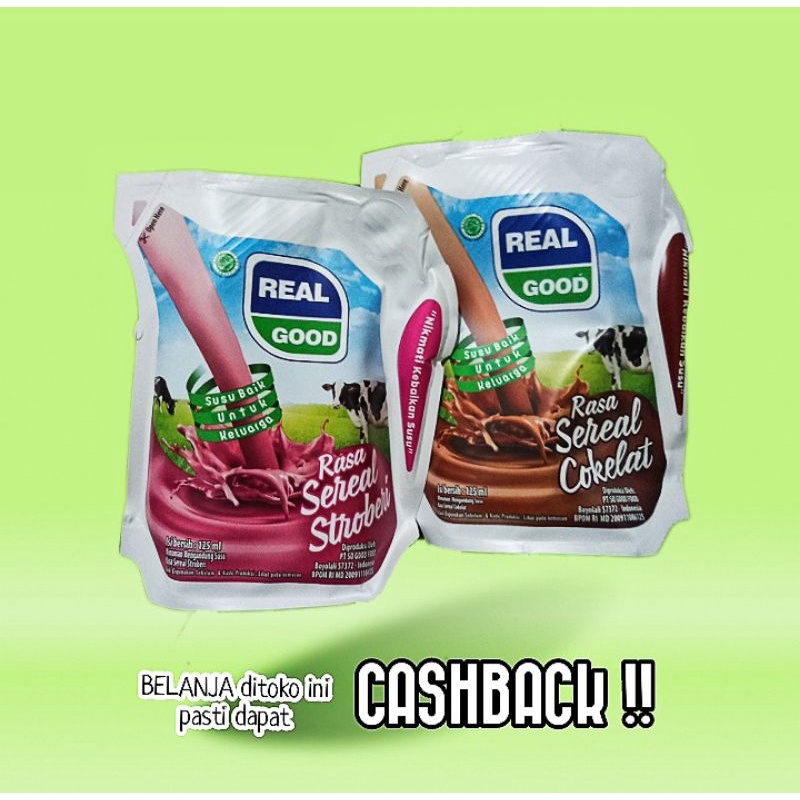 

Susu Real Good 125ml 1 Dus 40 Pcs Varian Rasa