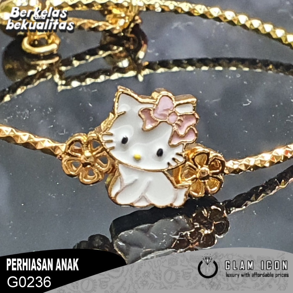 Gelang bangle anak karakter kucing imut G0236