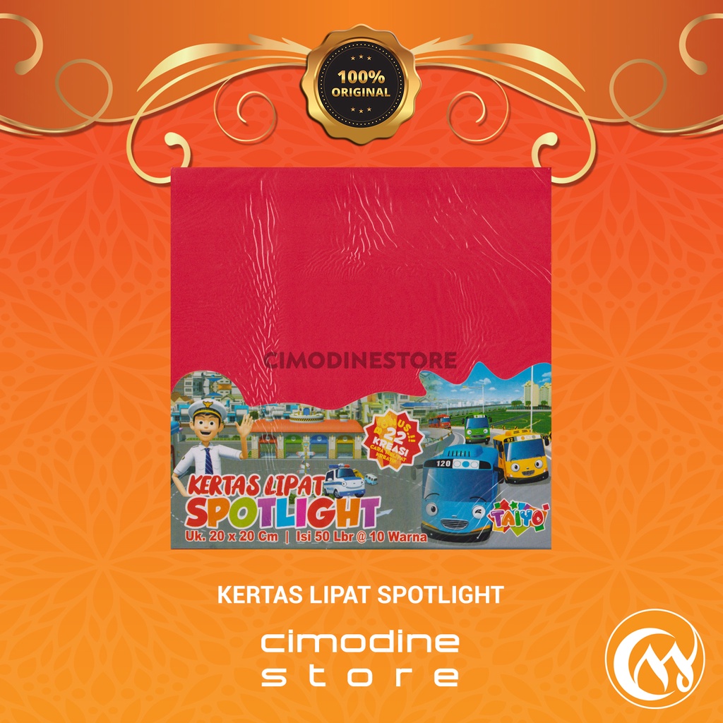 

Origami Paper/Kertas Lipat Spotlight Isi 50lbr Ada 10Warna&Plus Bonus 22 Kreasi Cara Melipat Kreatif