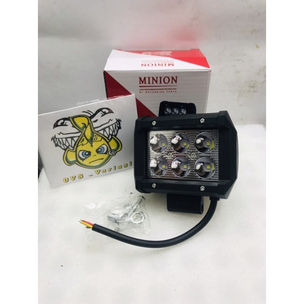 Lampu Led 6 Mata Kotak Mini HJG 18 watt M019 I Lampu Tembak 6 Mata Kotak Mini flash