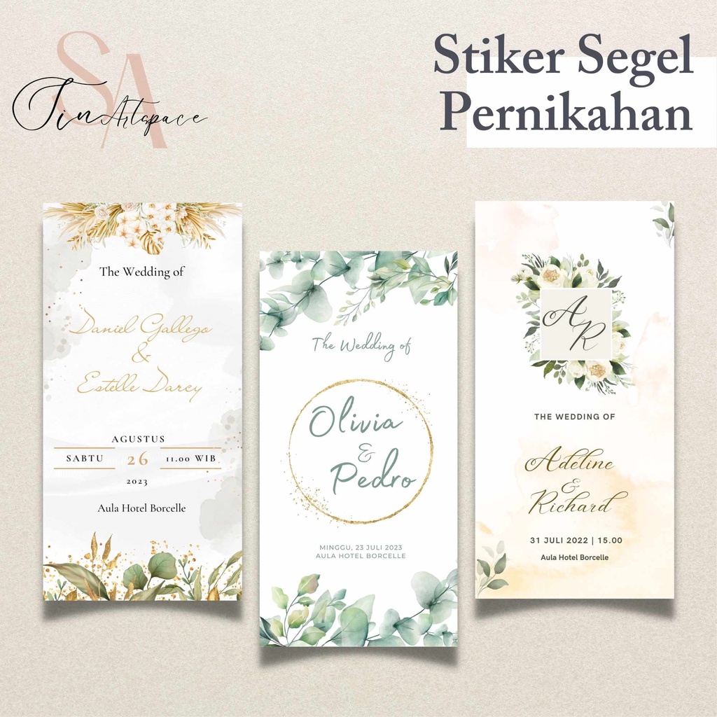 

Cetak Stiker Segel Wedding, Stiker Segel Pernikahan, Engagement, Souvenir