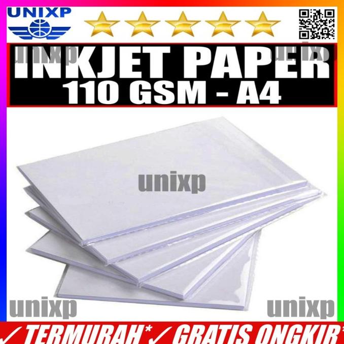 

SALE Kertas Print Inkjet Matte Paper 110Gsm 110Gram 110 Gram Gsm - A4