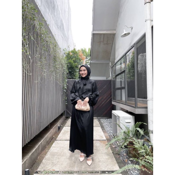 Cringkle Silk Dress/ Credenza Silk Dress/ Dress Satin Silk/ Dress pesta /