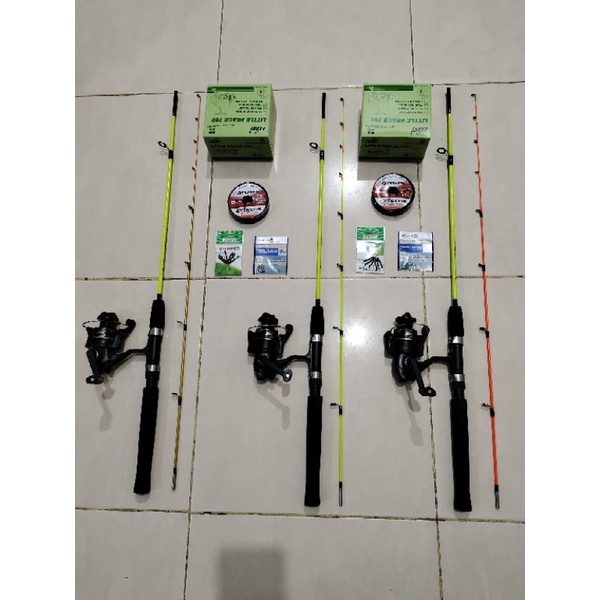 satuset pancing udang reel exori panjang 120cm