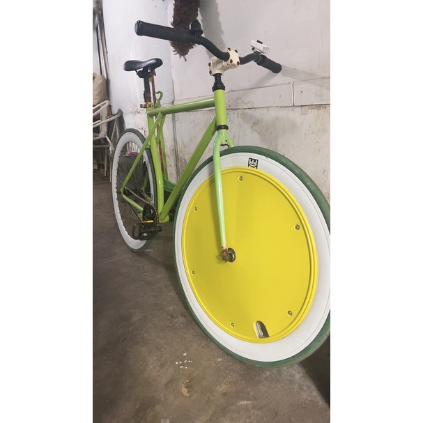 Dop Penutup Velg Sepeda WheelDop Fixie Touring Yellow