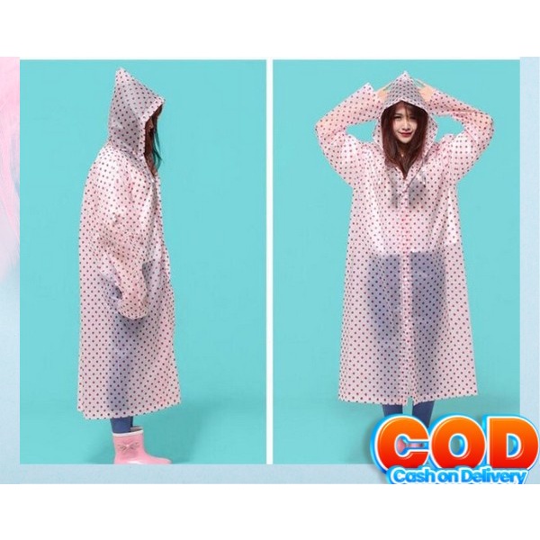 Jas Hujan Plastik Murah Jas Hujan Cewek Kekinian Mantrol Cewek Polka Mantel Cewek Anti Air Raincoat 