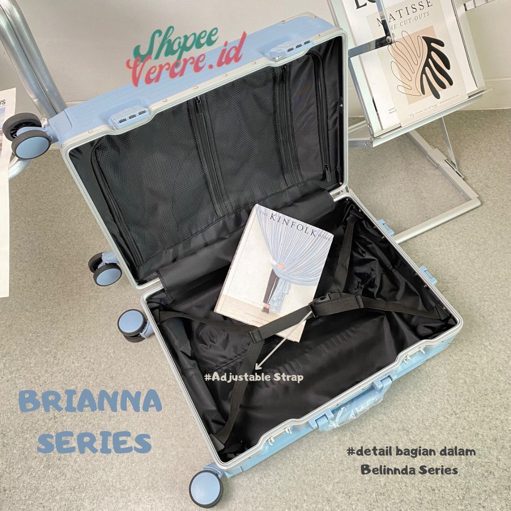 Koper Parkson BRIANNA Series 20 Inch Size Cabin dan 24 Inch Size Bagasi Koper Cabin TSA Lock Frame Aluminium SuitCase Koper Anti Pecah