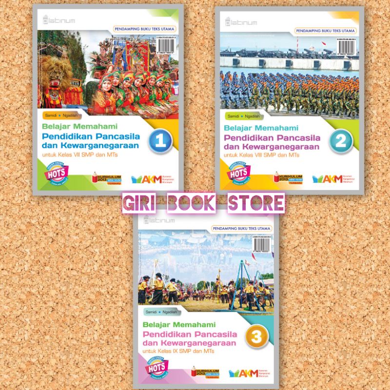 Buku PPKN Untuk SMP/MTS Kelas 7 8 9 Revisi Hots AKM Platinum Tiga Serangkai