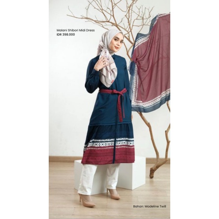 Malani Shibori Midi Dress Zoya X Larissa Chou