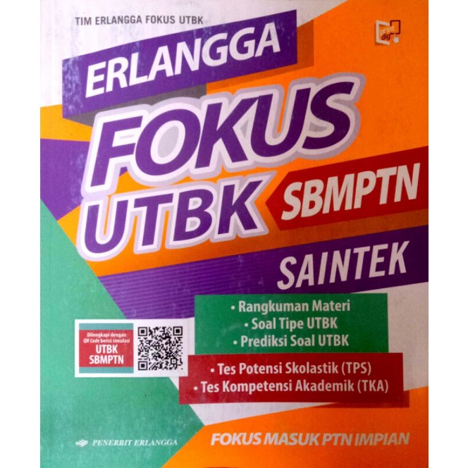 BUKU BEKAS ERLANGGA FOKUS UTBK SBMPTN SAINTEK