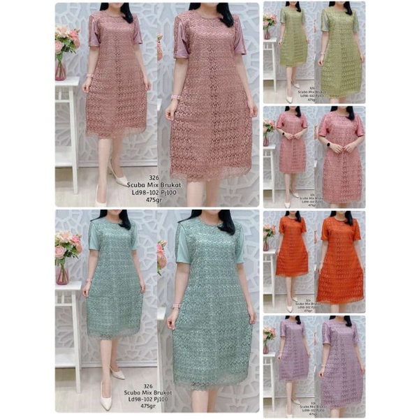 dress 326 brukat prada