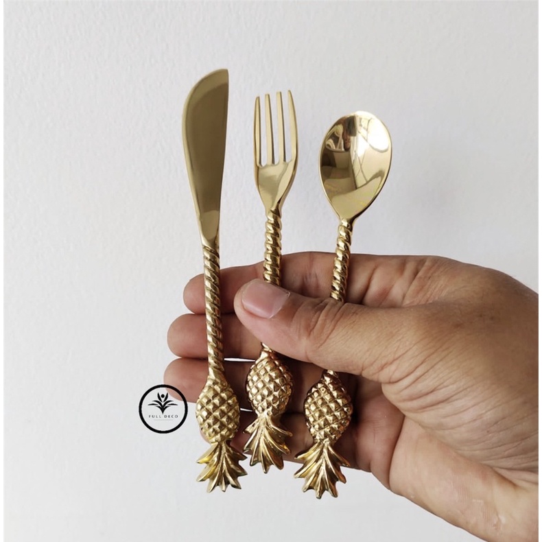 Set Cutlery Nanas - Pineapple Cutlery Set