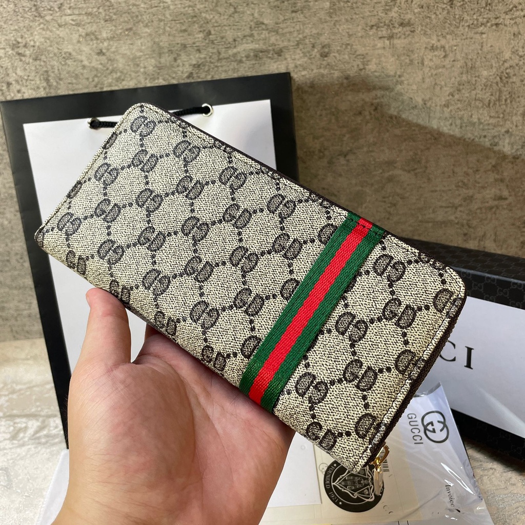 Dompet GUCCAYY Panjang FULLSET / Dompet Panjang Resleting Dompet Kulit Long Wallet