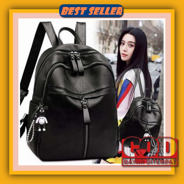 Tas Ransel Wanita  Buatan Multifungsi Tas Selempang Bahu Backpack Women Kecil Ransel Women Shoulder 