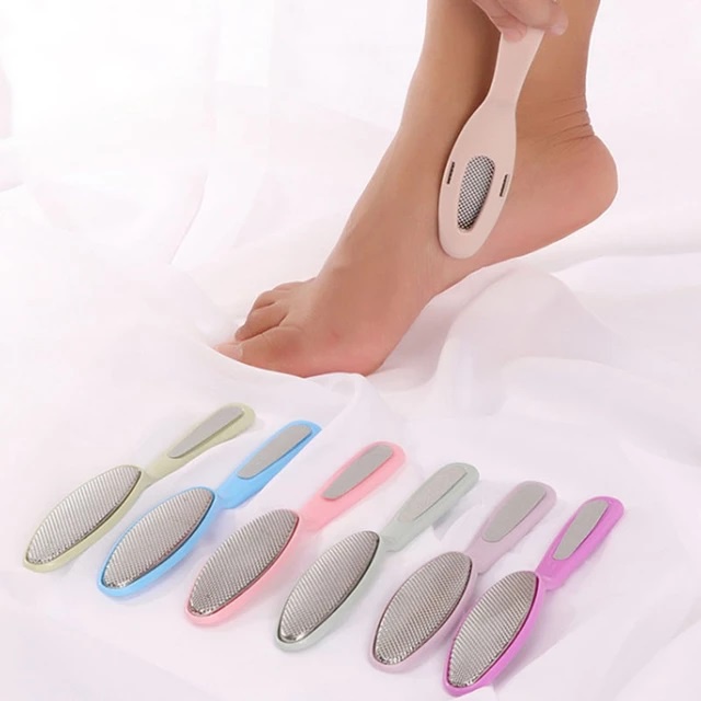 Alat Perawatan Kaki Penghilang Kulit Mati Penggosok Sikat Penghalus Kulit Kaki Keras Kasar Pedicure Foot Care Dead Skin Scrapper Stainless Steel