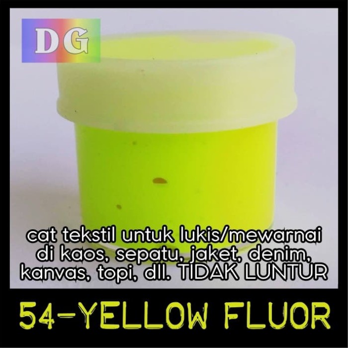 

Gilaa!!! Cat Lukis / Kanvas / Tekstil Utk Kain - Yellow Fluorescence Terbatas