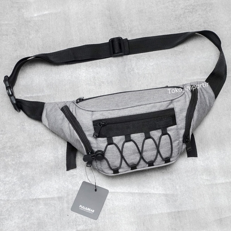 Tas Pull&amp;Bear Waistbag Pria Import Mirror Original / Tas Pinggang Pria Swap Out