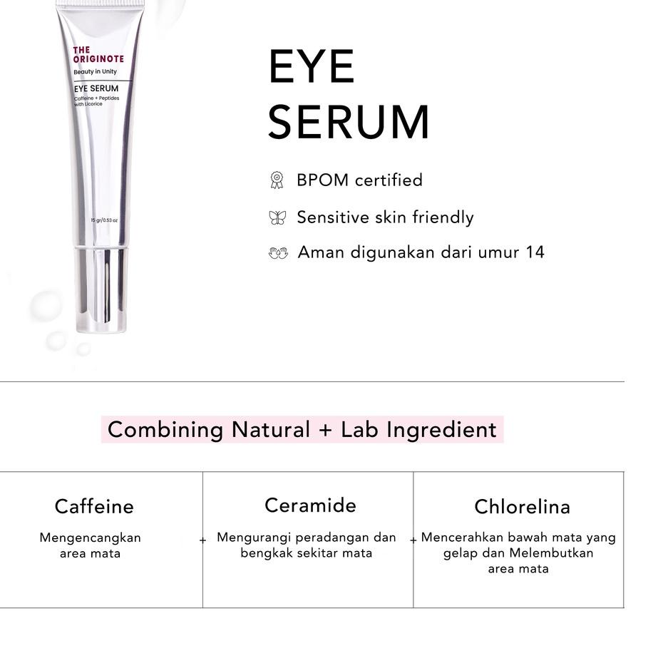 Buruan Order The Originote Bundle 2 pcs Hyalucera Moisturizer + Eye Serum Berkualitas