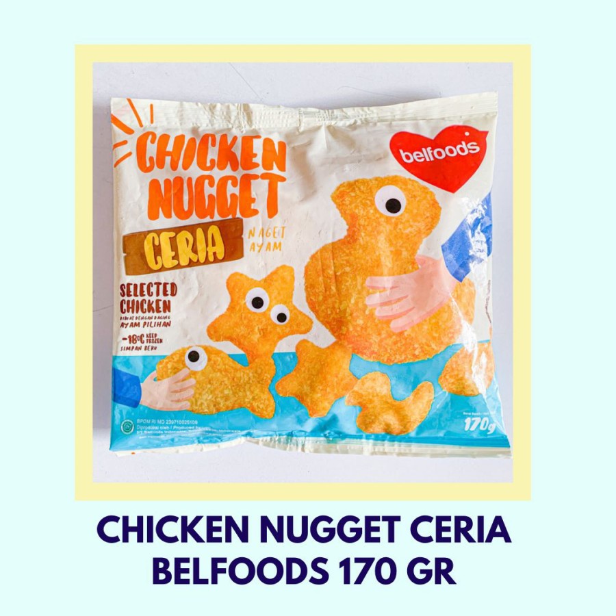 Nugget Ayam Ceria 170 gr, Produk Belfoods