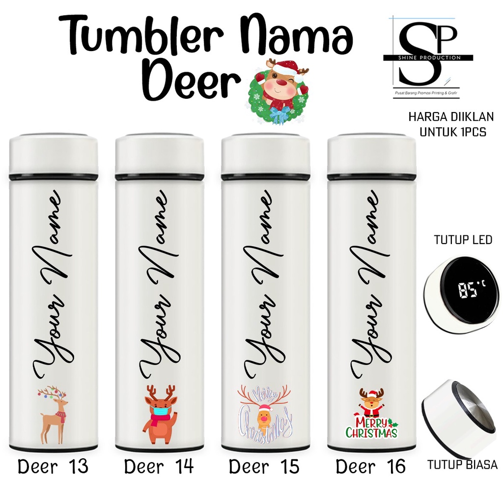 Tumbler Natal Custom Nama Stainless Steel 500 ML