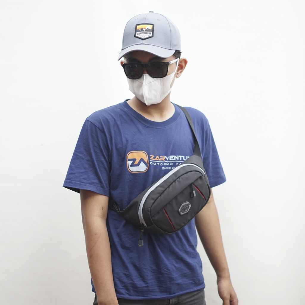 tas selempang slempang tas pinggang waist bag adventure gear wb ag 02