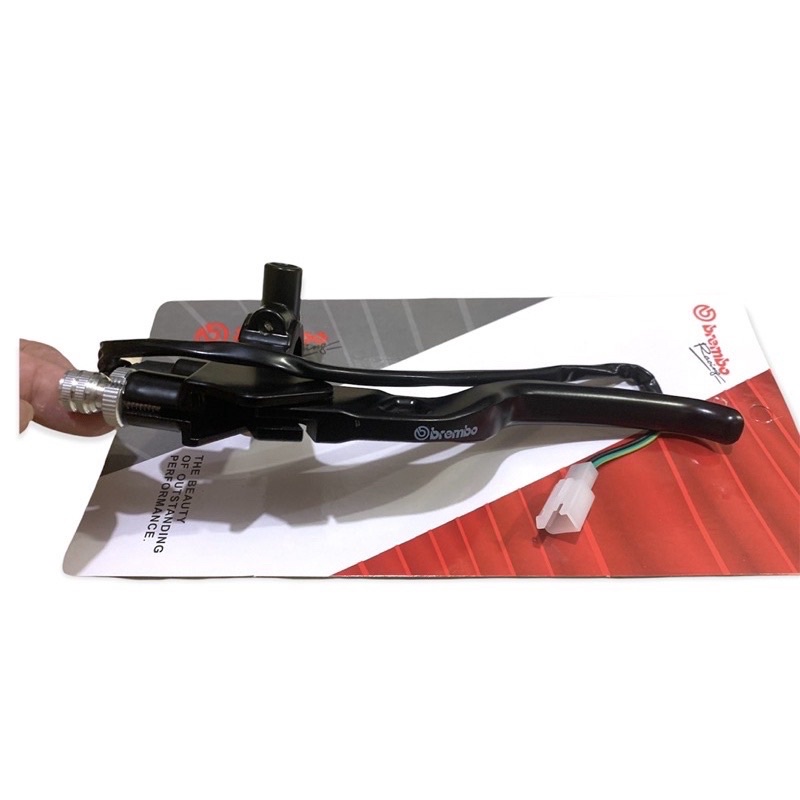 Promo master rem kanan tabung smoke universal semua kendaraan motor murah cod bayar di tempat-HANDLE KIRI