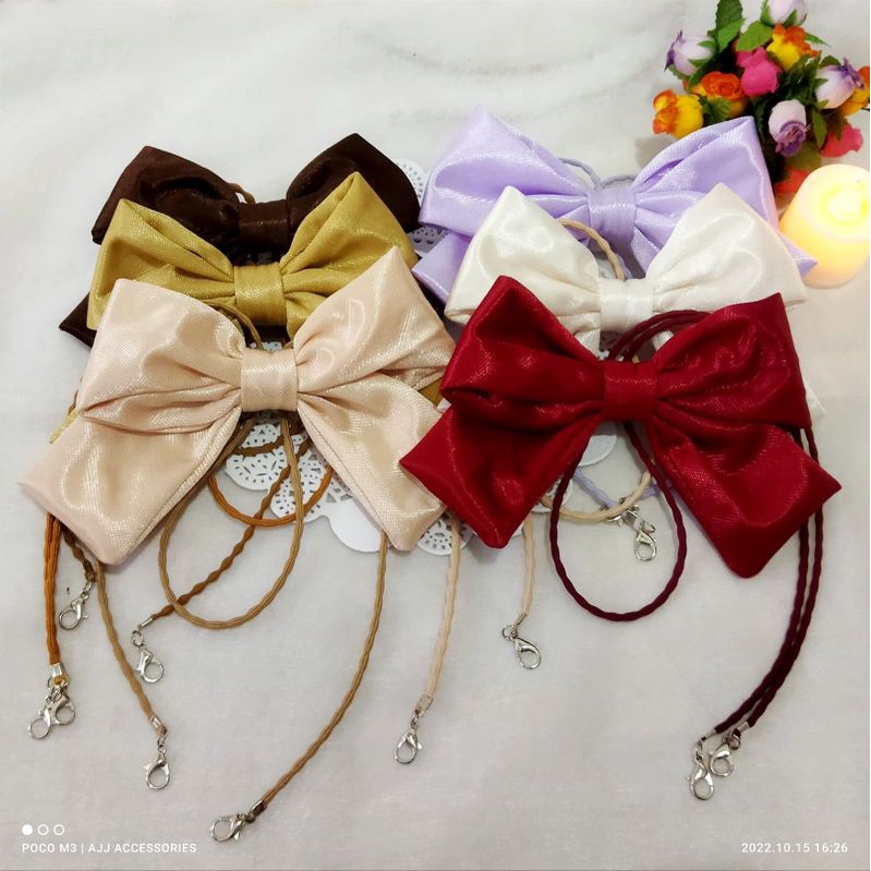 12 pcs Strap Masker / Kalung Masker / Tali Masker 2 in 1 Pita Konektor Pita Headloop Tali Boba Grosi