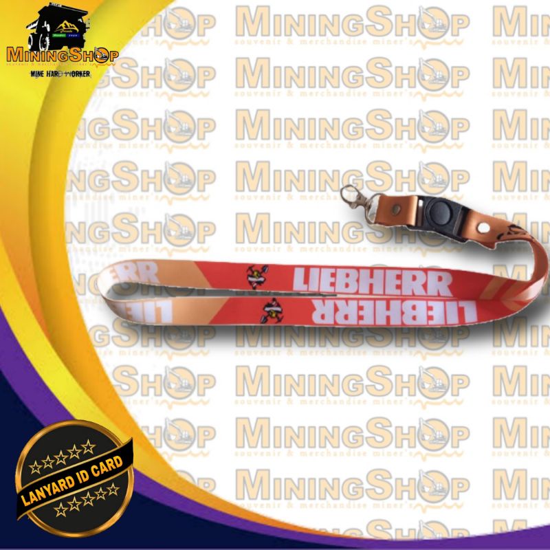 

lanyard nametag tissue printing gantungan id card motif LIEBHERR