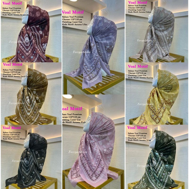 hijab DEEKA By Farsya Adeeva motif baru