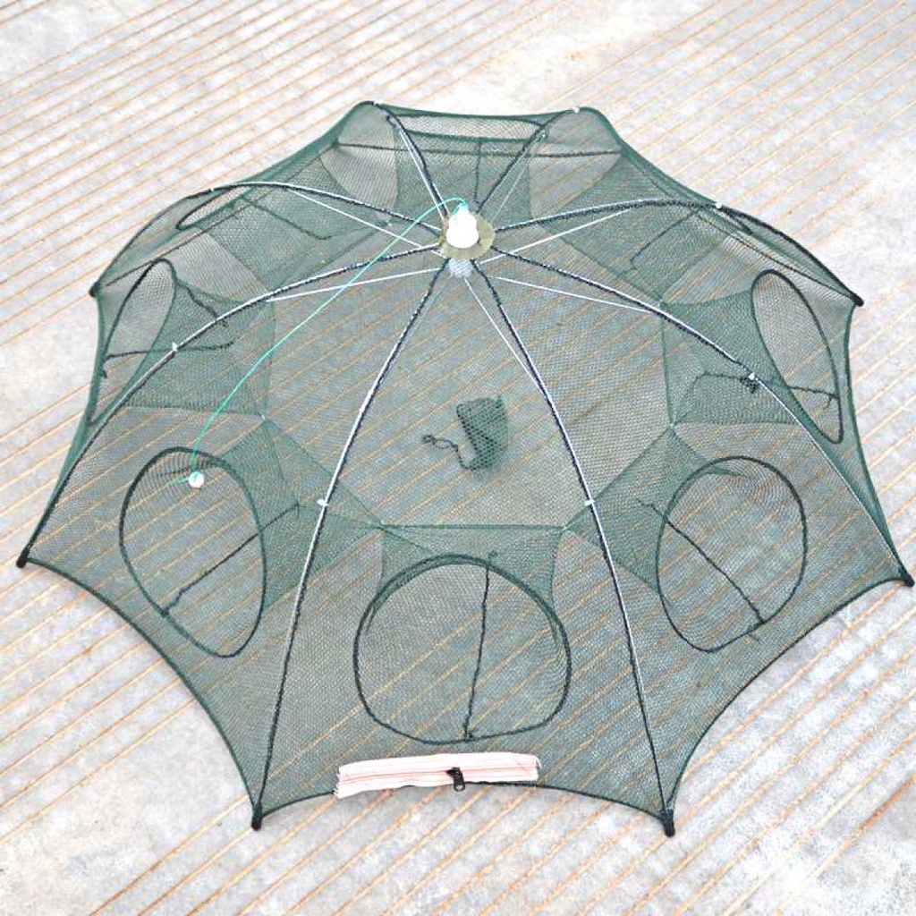 Jaring Jala Pancing Ikan Hexagonal 8 Lubang Fishing Net Trap Cage