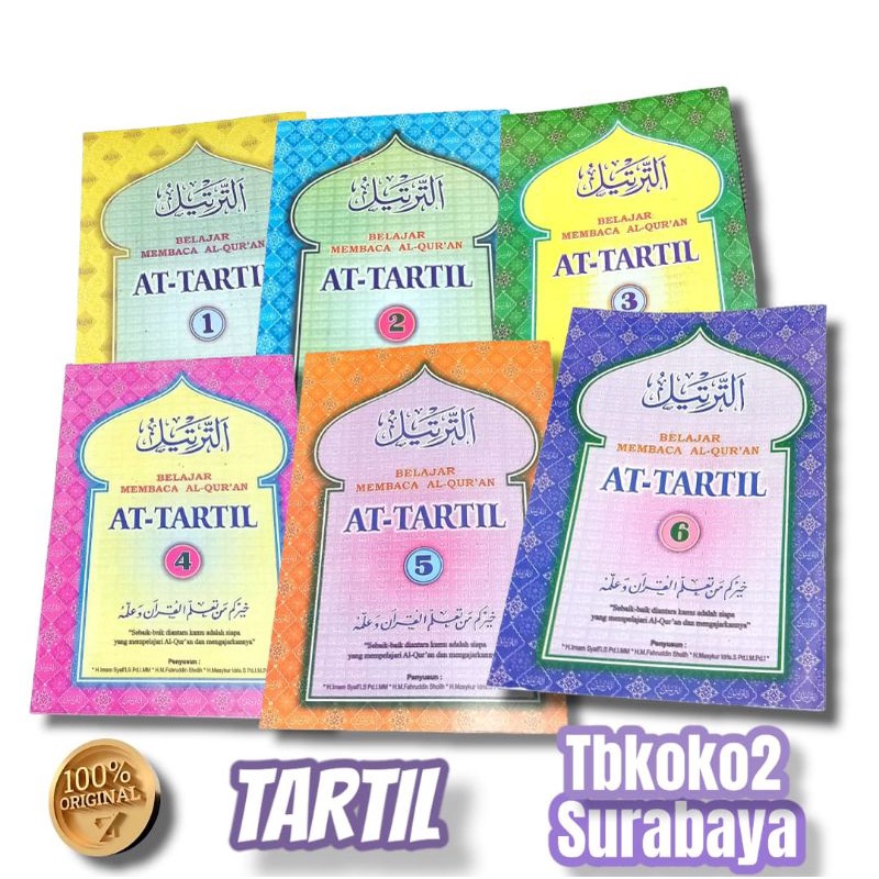 AT TARTIL - BUKU BELAJAR MENGAJI JILID 123456 SC ORIGINAL