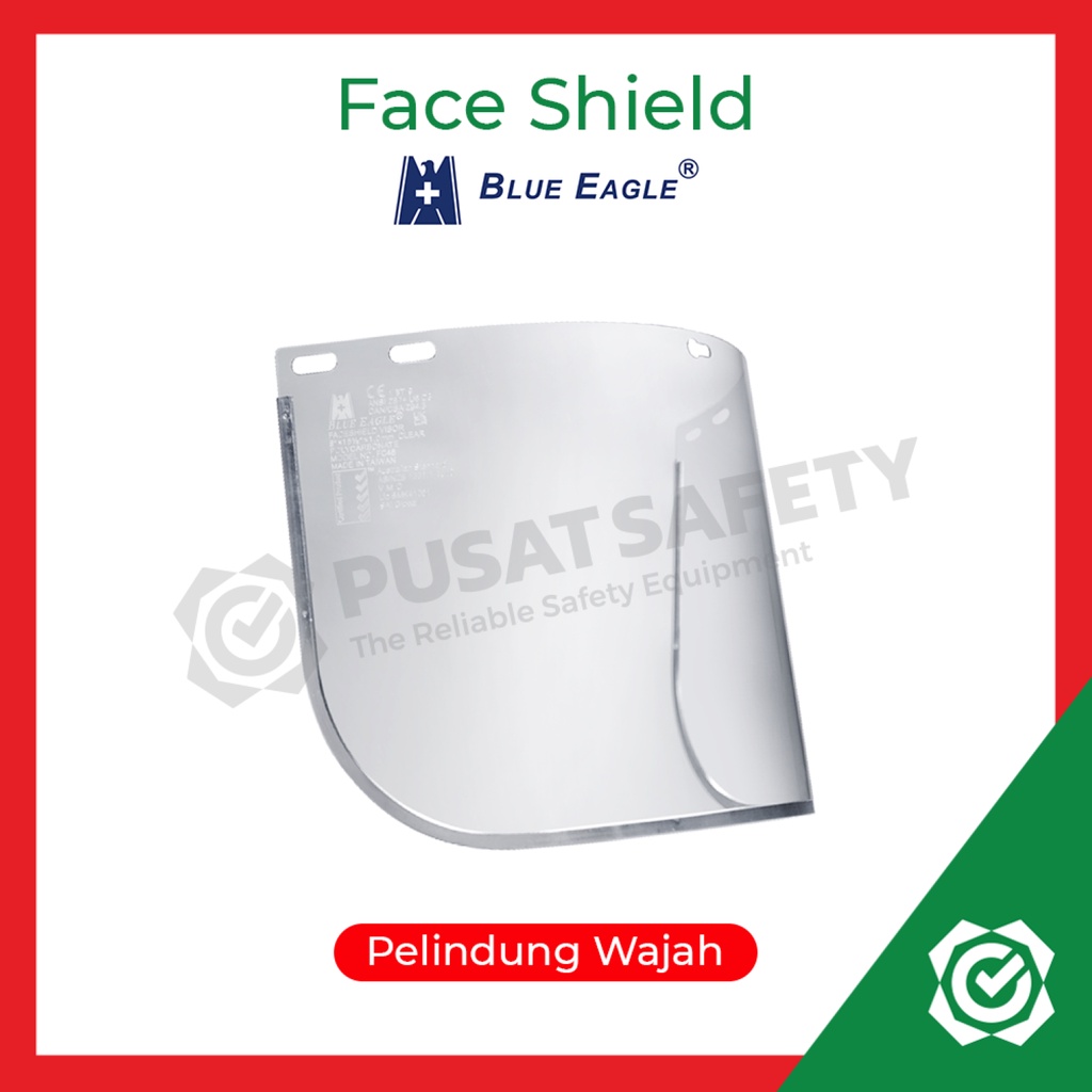 Faceshield FC 48 dan Bracket A2 Blue Eagle 1 Set
