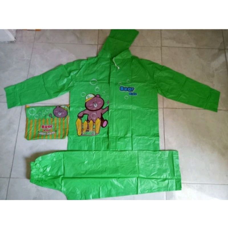 jas hujan anak jaket celana bear kid