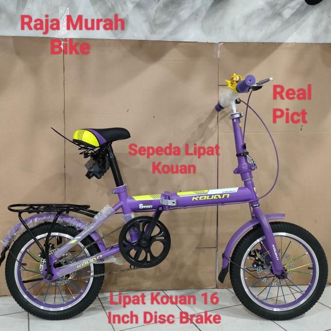 Sepeda Lipat Kouan 16 Inch Disc Brake Sepeda Lipat 16 Inch Kouan Moon.100