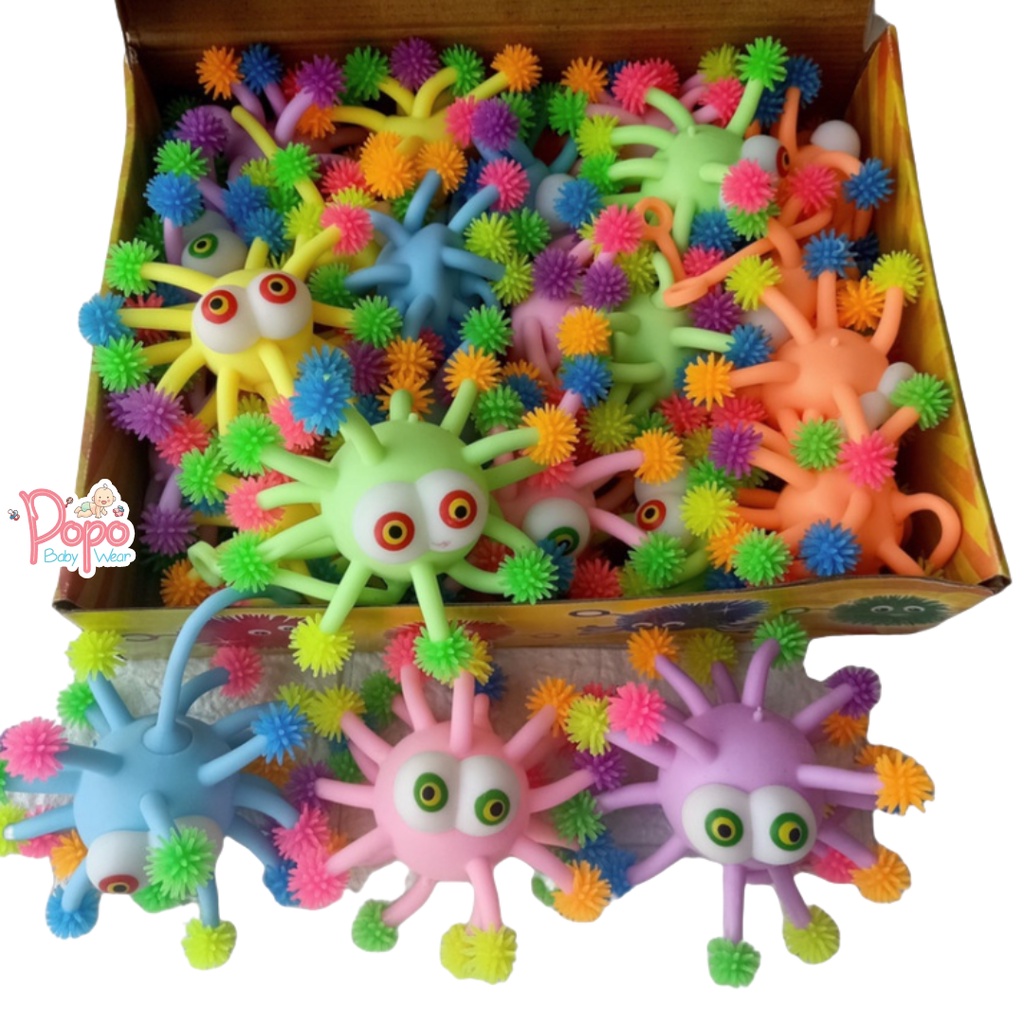 Mainan bayi/anak puffer ball (yoyo ubur-ubur LED)