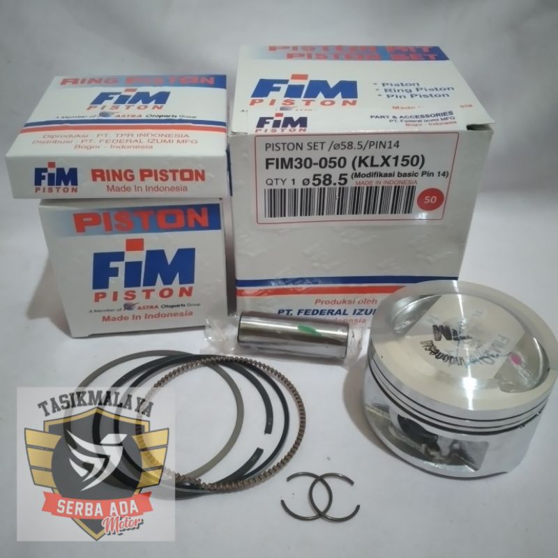 PISTON KIT FIM30 KLX150 PEN 14 DIAMETER 58 58.5 59 59.5 60