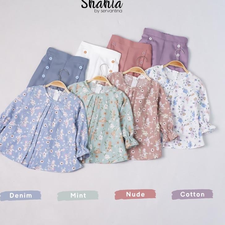 Terbaru SHAHIA - Elena Oneset Setelan Celana Anak