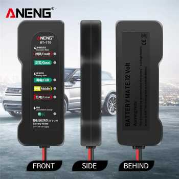 ANENG Tester Accu Car Battery Detector 12V Analyzer Fault - BT-170 ANENG Tester Accu Car Battery Detector 12 V Analyzer Fault Diagnostic / Alat Cek Kondisi Aki Mobil Motor 12V Tester Accu Pengecek Baterai Digital /