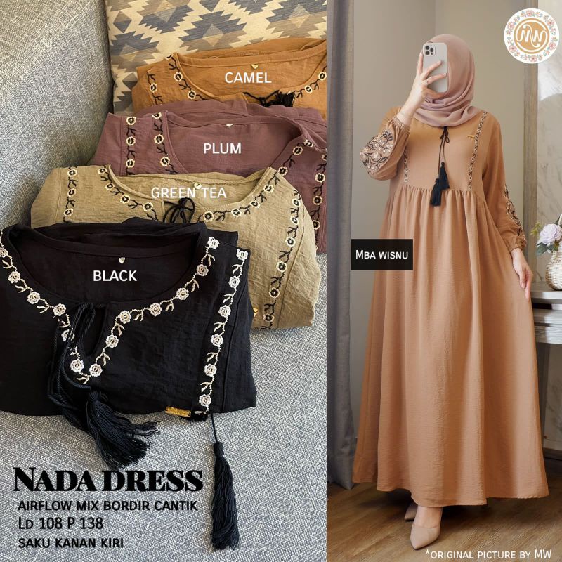 NADA DRESS /KALA DRESS/ BUTTON DRESS BY MW MB WISNU