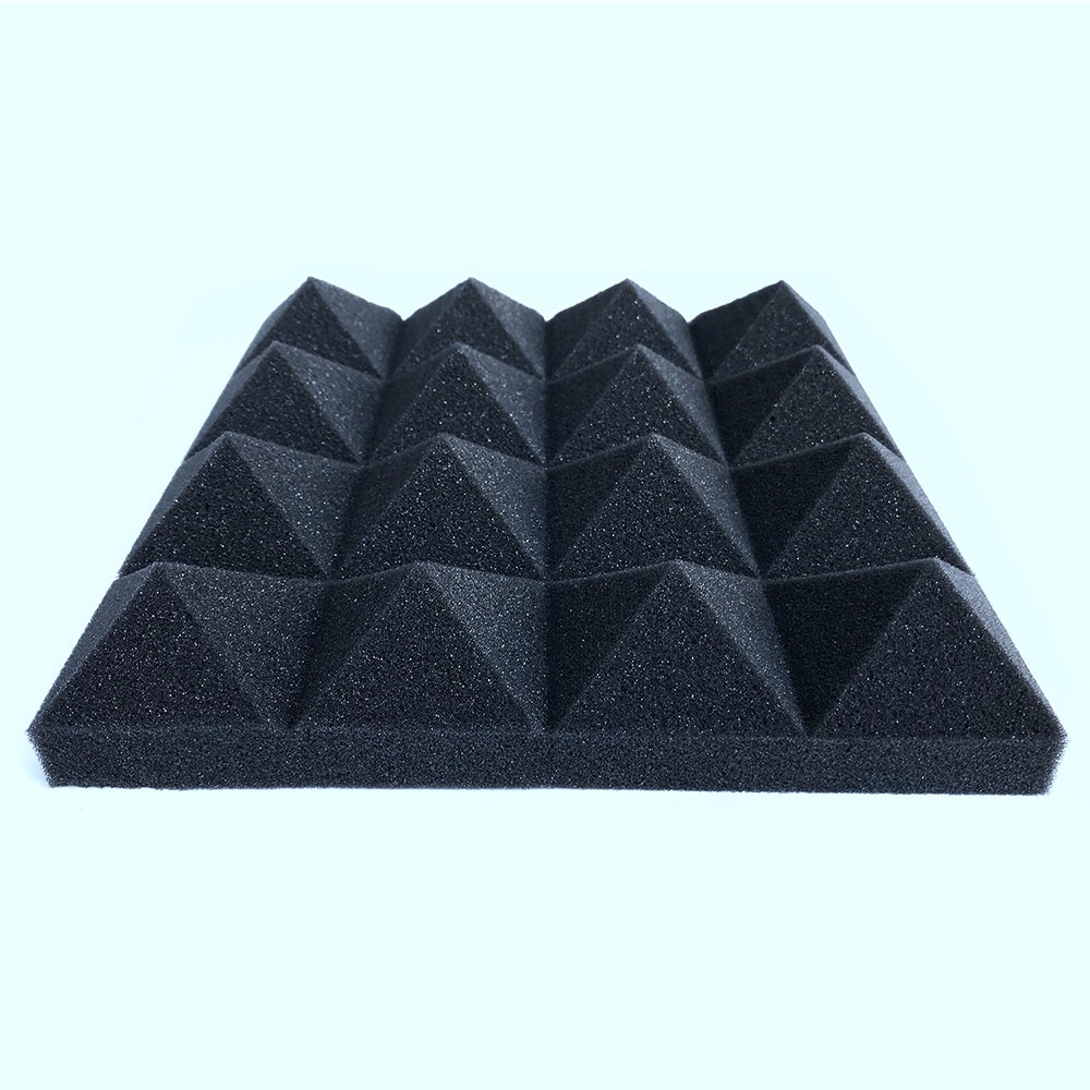 Busa Telur Peredam Suara Acoustic Foam Soundproof Noise Reduction 25x25x5CM 12PCS - SFS1 - 7RHA62BK Black