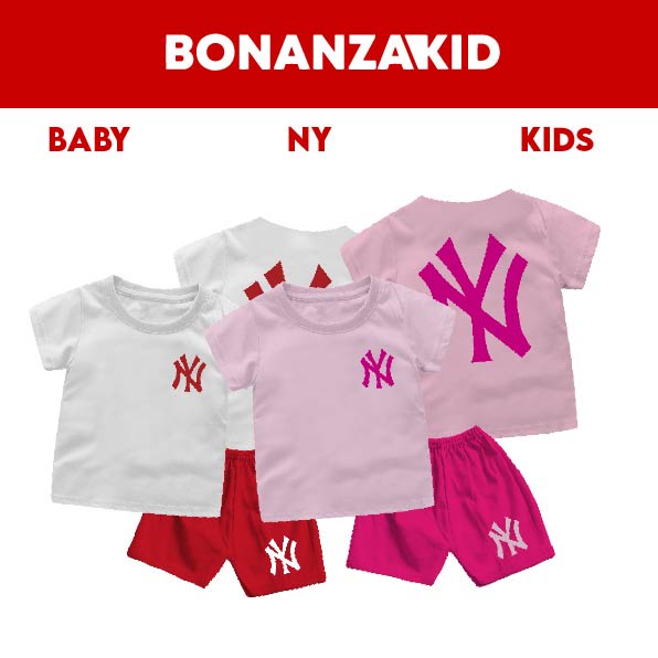 Setelan Bayi &amp; Anak NY Usia 6 Bulan-8 Tahun Bahan Katun Combed 30s Bonanza