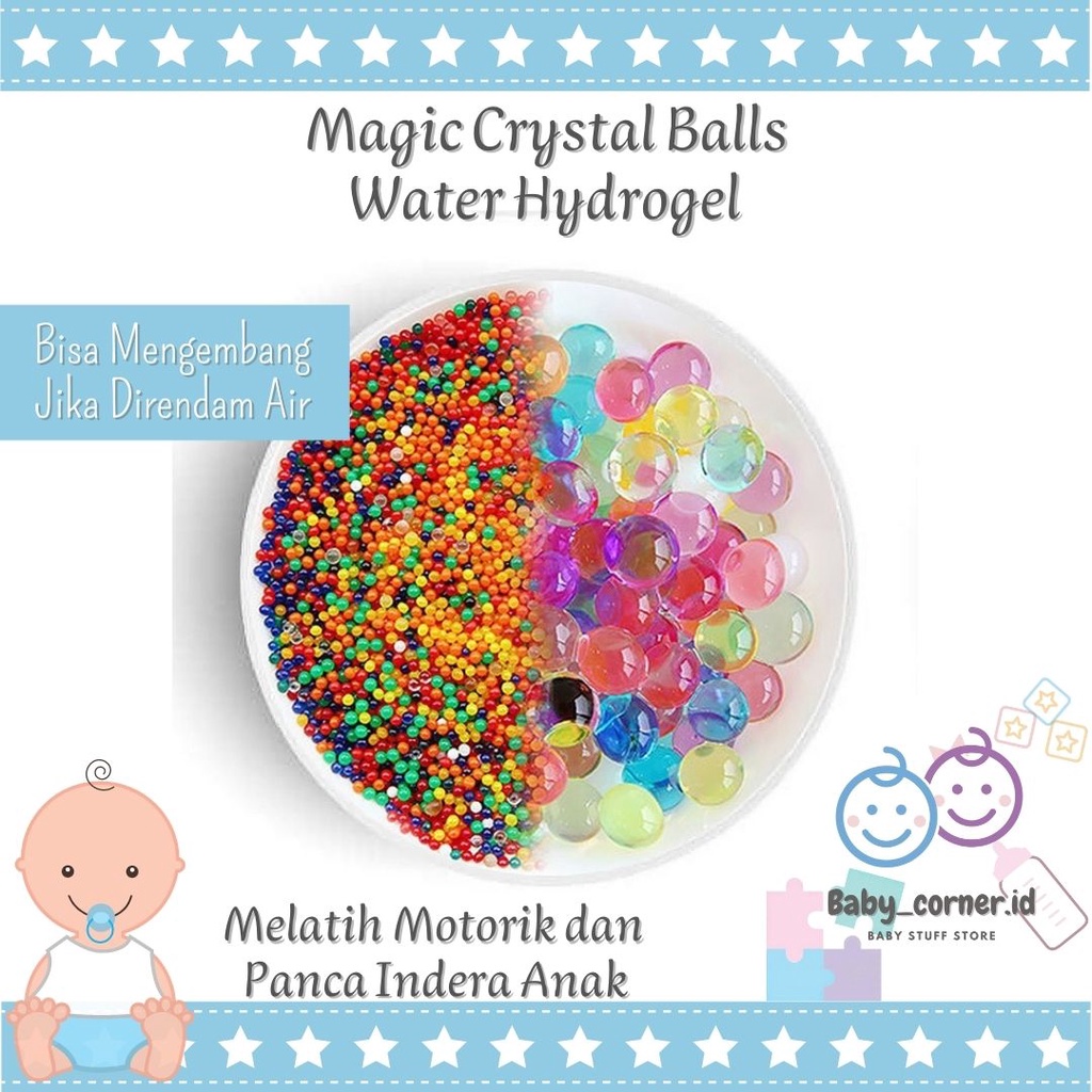 Hydrogel/ Hidrogel Water Beads/ Media Tanam/ Mutiara/ Mainan anak-anak/ Mainan Sensori Anak