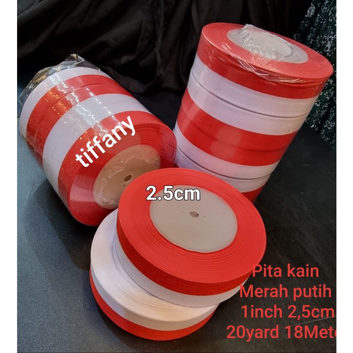 PITA KAIN MERAH PUTIH PER 1ROL 20YARD