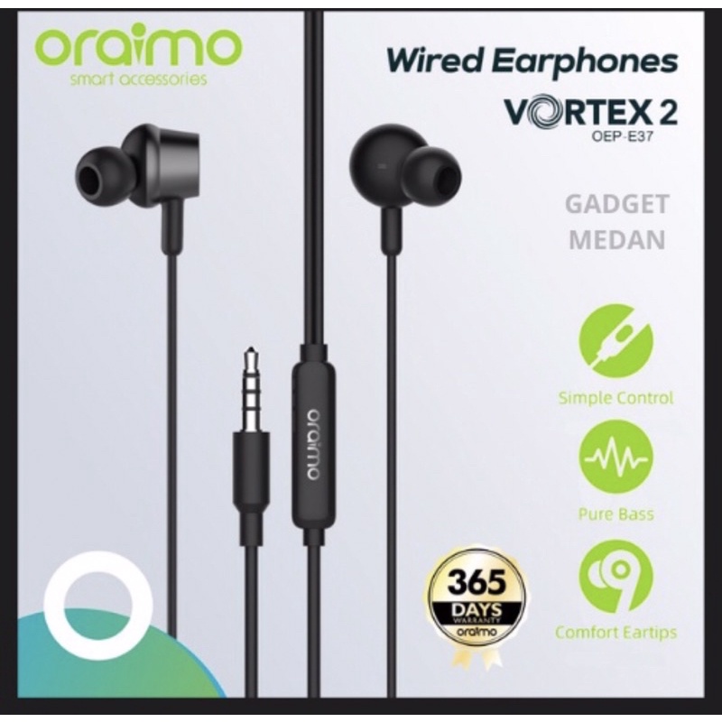 Earphone Oraimo OEP-E37 Vortex 2